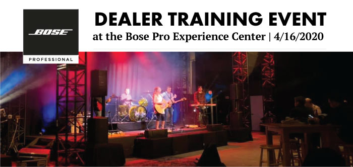 Bose Professional Dealer Training Event