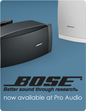 Bose Commercial is now available through Professional Audio Associates, call for details.